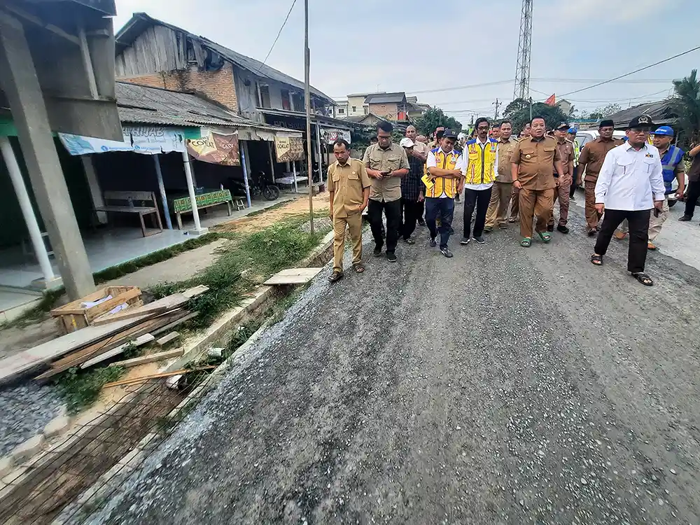 Gubernur Arinal Djunaidi tinjau jalan ruas bogatama pasar batang penawar tama tulang bawang - yopie pangkey.webp
