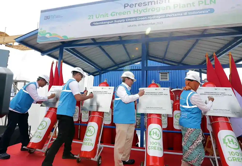 PLN Resmikan 21 Unit Green Hydrogen Plant Terbanyak di Asia Tenggara