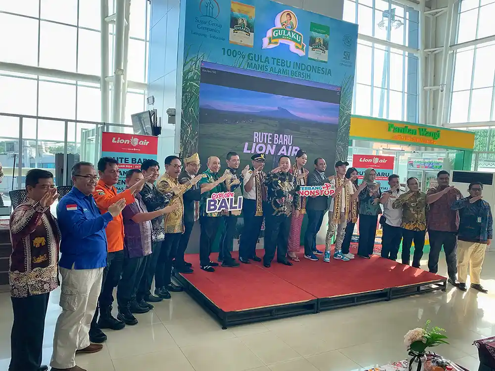 Gubernur Arinal Djunaidi Resmikan Penerbangan direct langsung Rute Lampung - Yogyakarta - Bali Lion Air Group - Yopie Pangkey - 2