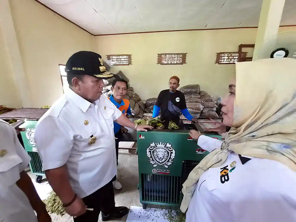 Gubernur Arinal Djunaidi sambangi Petani Tembakau di Kecamatan Purbolinggo Lampung Timur - Yopie Pangkey - 1