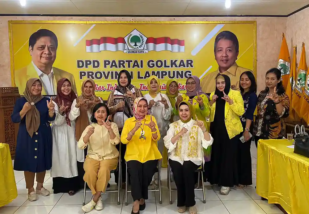 Ikatan Istri Partai Golkar IIPG Lampung Siap Meriahkan Silaturahmi Nasional Silatnas Perempuan Golkar Bersatu 2024.webp