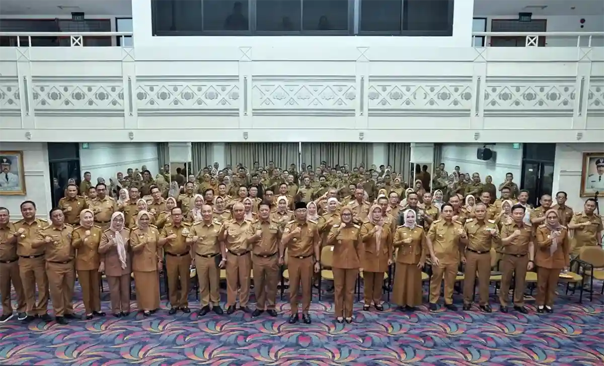 Briefing Perdana kepala OPD Gubernur Mirza dan Wagub Jihan Tegaskan Arah Pembangunan Lampung 2025-2030