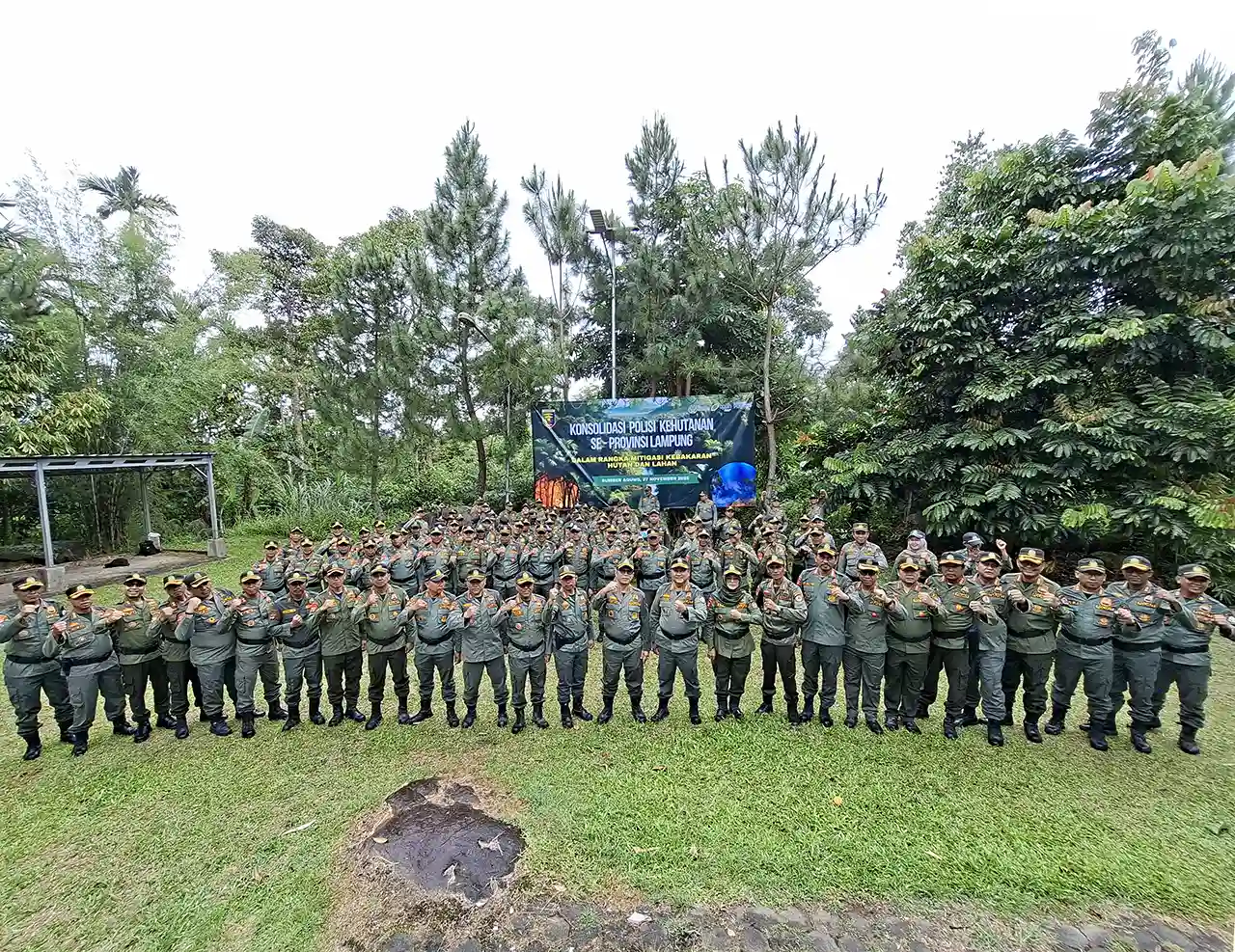 Apel Siaga Karhutla Dishut Lampung Perkuat Polhut dengan Pemberdayaan Masyarakat dan Smart Patrol - Yopie Pangkey