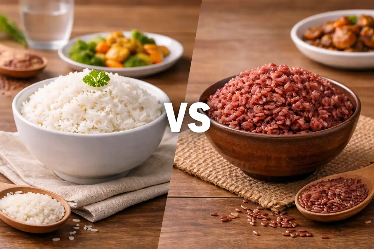 Nasi Putih vs Nasi Merah untuk Sahur Mana yang Bikin Puasa Nggak Cepat Lemas