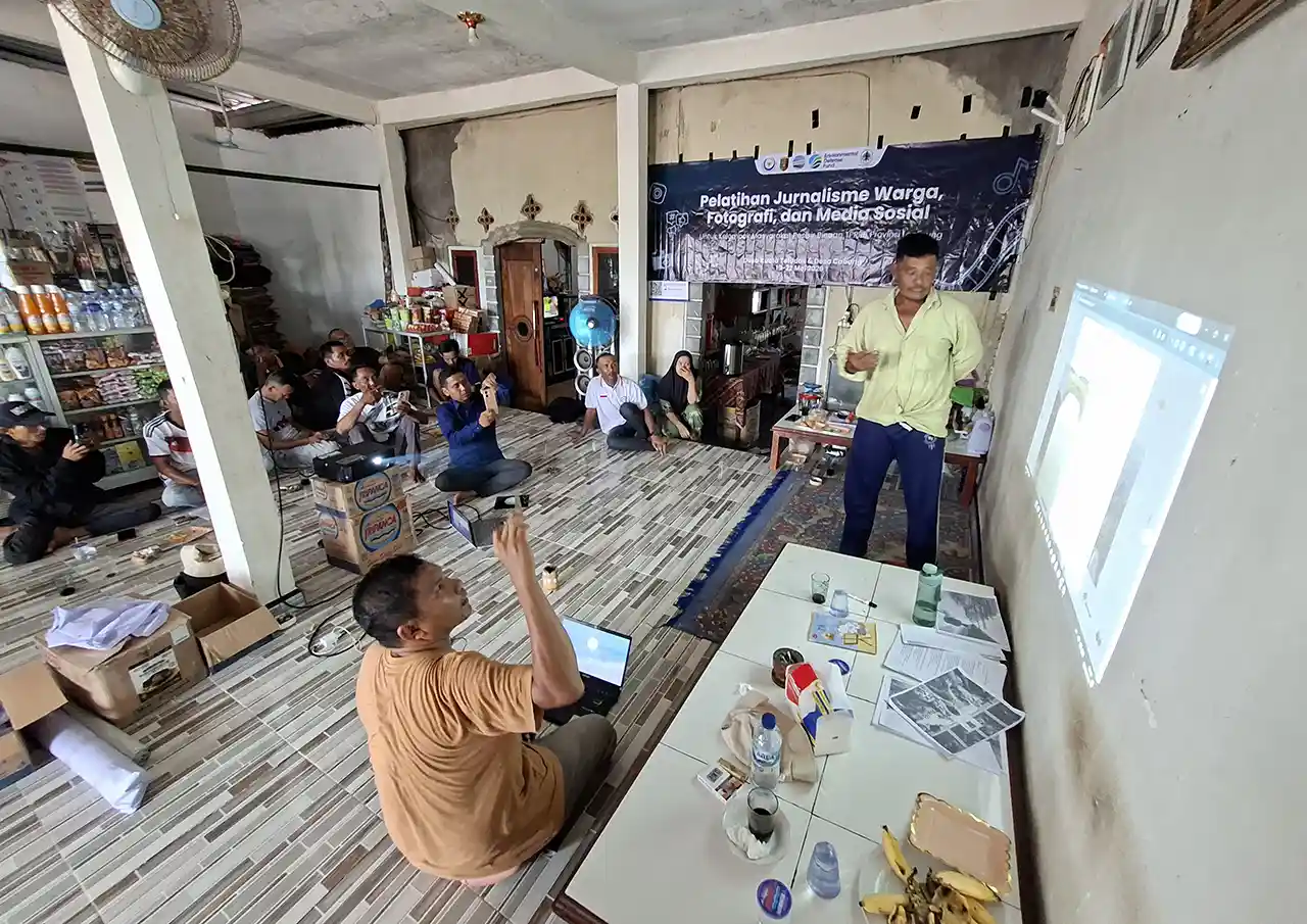 Pelatihan Jurnalisme Warga Desa Kuala Teladas Sungai Nibung Tulang Bawang - Environmental Defense Fund EDF Blue Action Fund