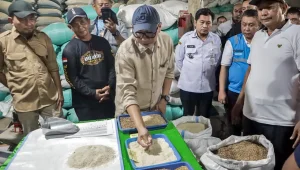 Foto Gubernur Lampung Rahmat Mirzani Djausal bed dryer Mesin Pengering Gabah Dongkrak Harga Petani Mesuji dan Tulang Bawang