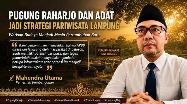 Pugung Raharjo dan Adat Jadi Strategi Pariwisata Lampung - Mahendra Utama