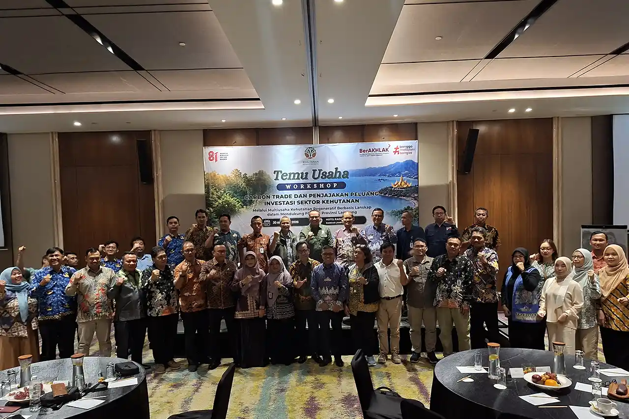 Kemenhut dan Pemprov Lampung bersinergi jadikan Lampung pelopor perdagangan karbon dan usulan PSN Multiusaha Kehutanan Regeneratif mendukung FOLU 2030.